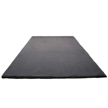 Covor Plusat, EGO-Rabbit , D. Grey, spate Anti-Derapant, 200x200 cm, microfibra de matase Covor Plusat, EGO-Rabbit , D. Grey, spate Anti-Derapant, 200x200 cm, microfibra de matase