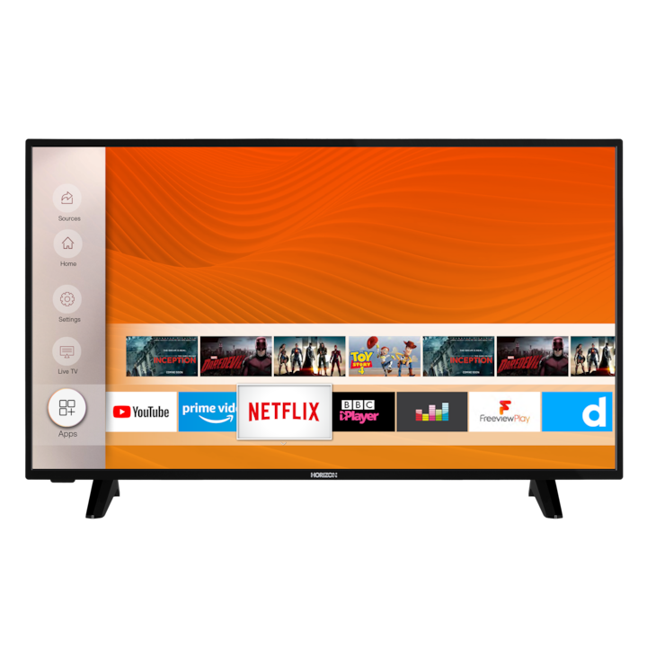 Телевизор Horizon 40HL6330F, 40" (100 см), Smart, Full HD, LED, Клас F