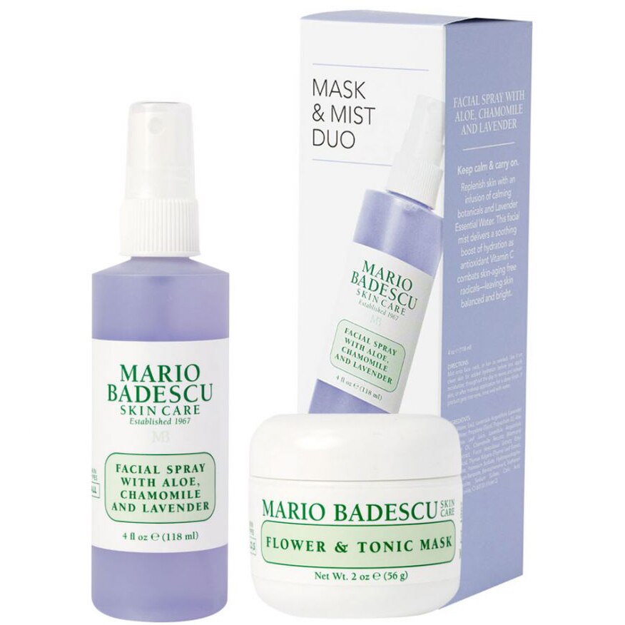 Masca de fata Mario Badescu Lavender Mask & Mist Duo 56ml