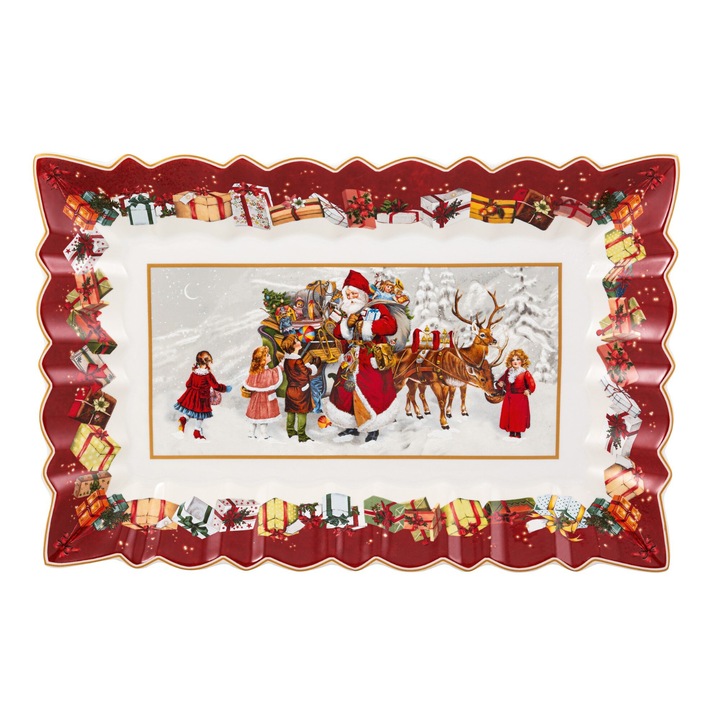 Platou Villeroy & Boch, Toys Fantasy Santa and Kids, 35x23cm