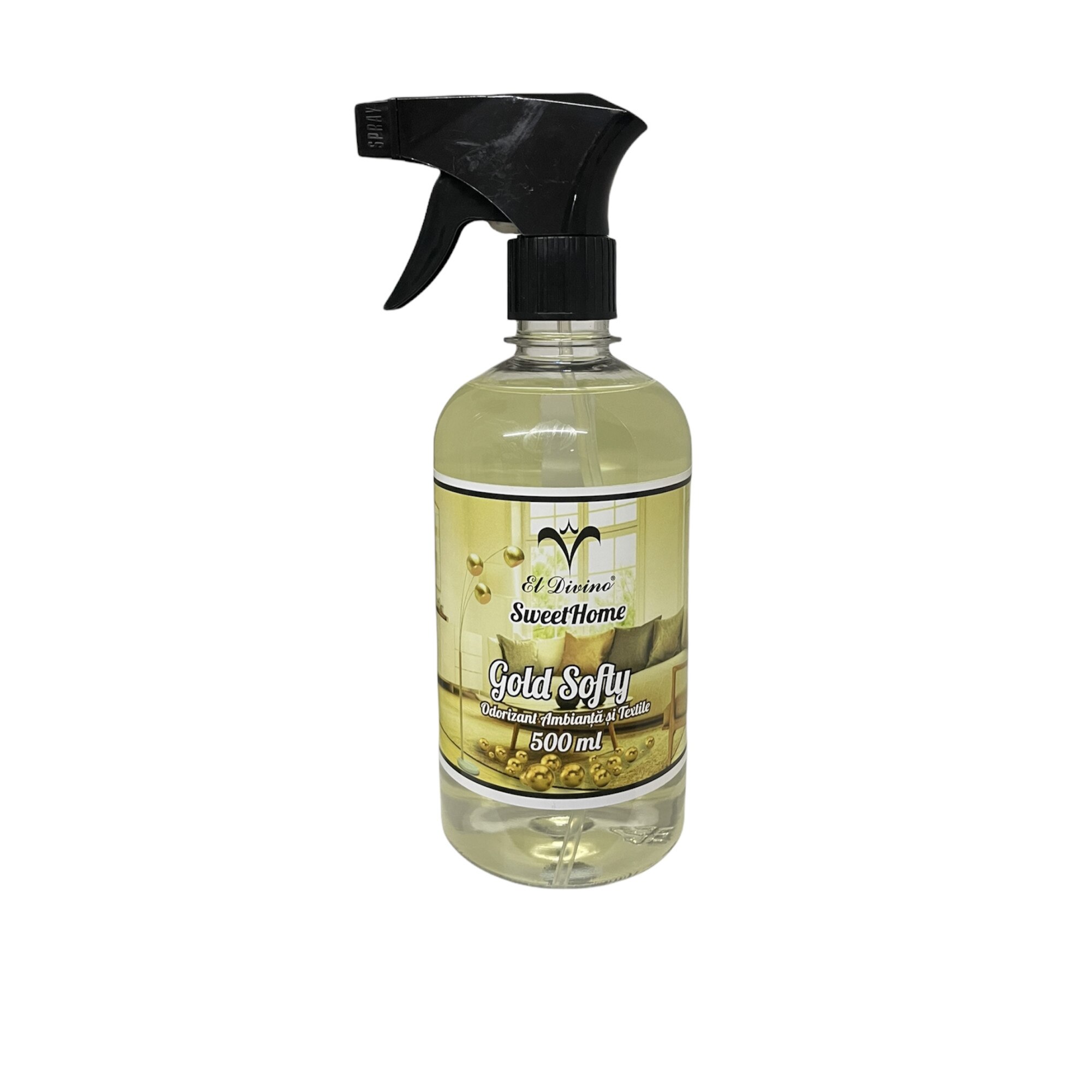 Spray odorizant universal, El divino, varianta Gold Softy, 500 ml