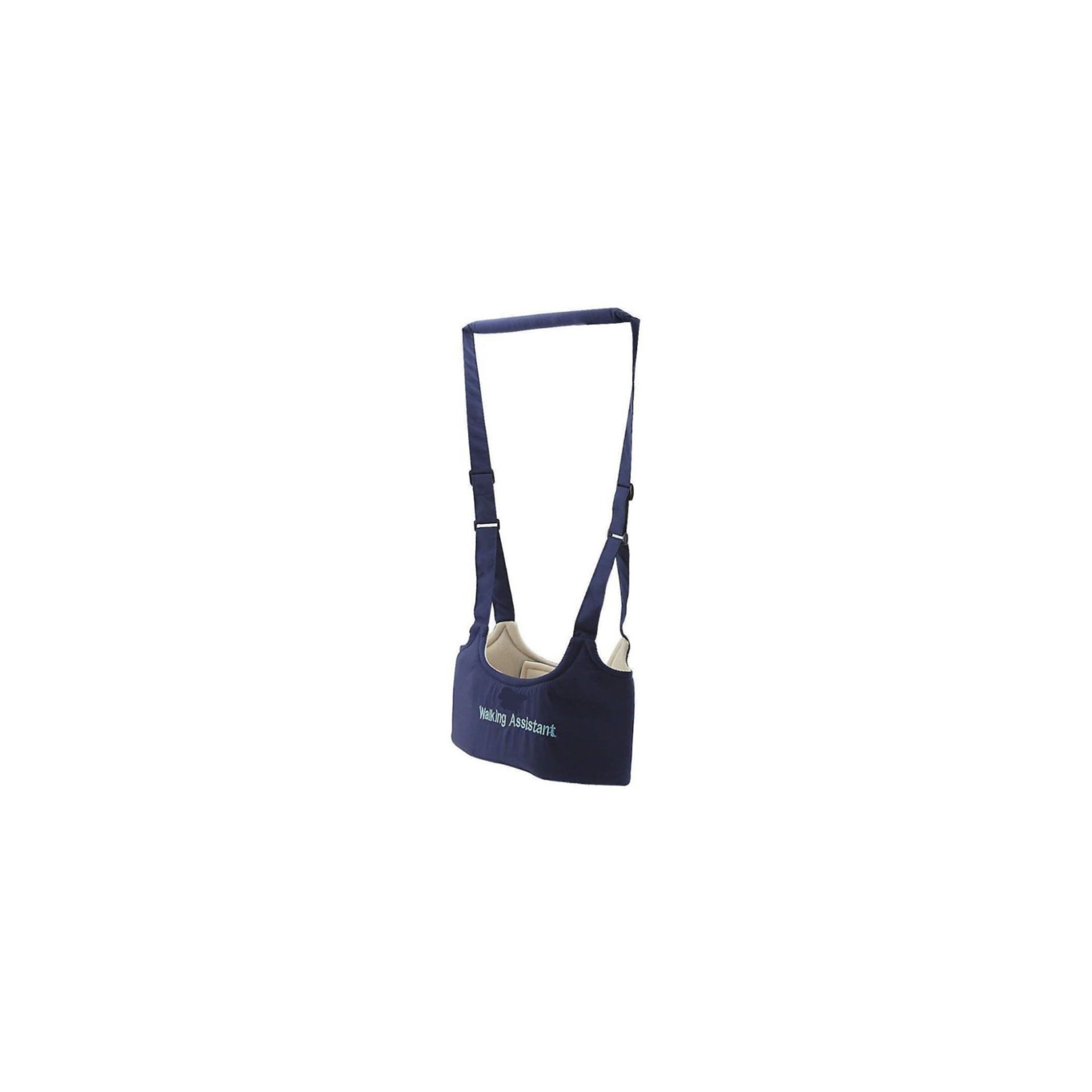 Ham pentru mers NOVOKIDS™ First Walking Assistant, Cu maner comfortabil, Intaritura, Material moale, Max 15 kg, Lavabil, Bleumarin