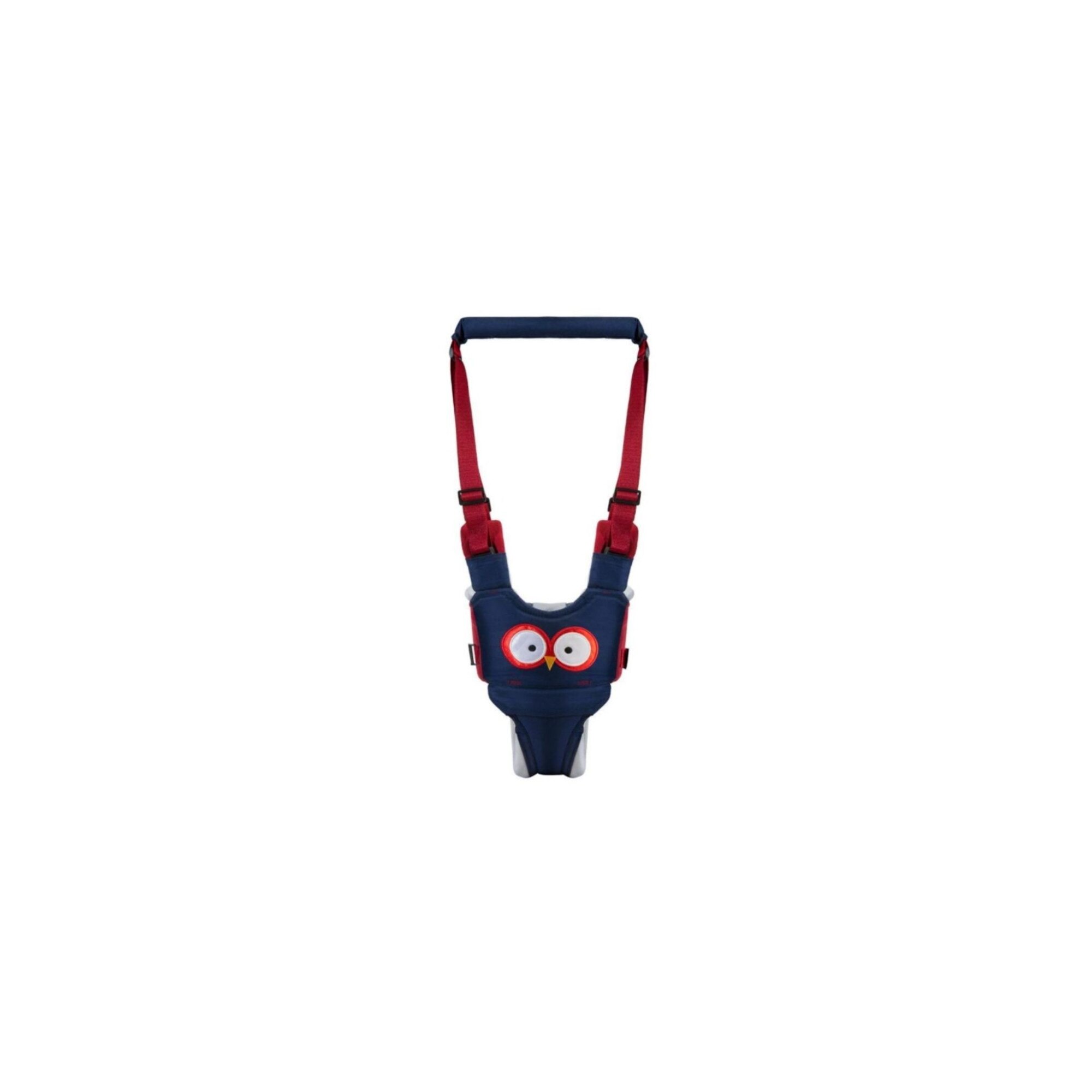 Ham pentru mers NOVOKIDS™ Premium Owl Walking Assistant, Cu maner comfortabil, Intaritura, Material moale, Max 20 kg, Lavabil, Bleumarin
