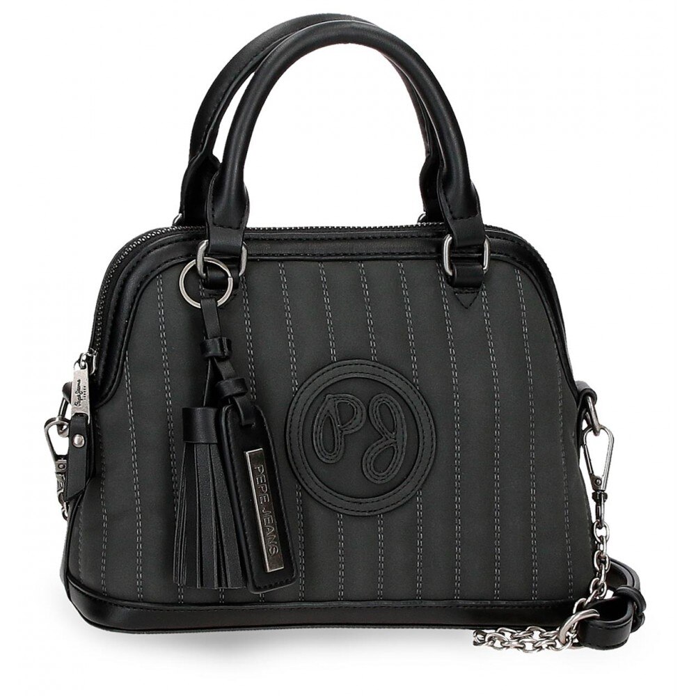 Geanta mana Pepe Jeans Lia negru, 25x18x9 cm