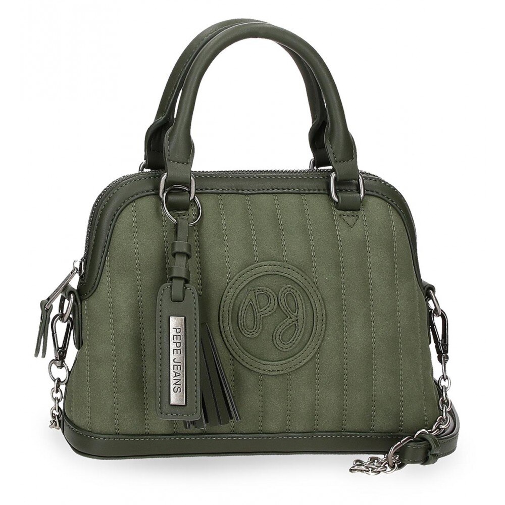 Geanta mana Pepe Jeans Lia verde, 25x18x9 cm