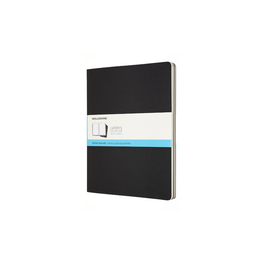 Set 3 agende Cahier, Moleskine, 21x28 cm, Negru