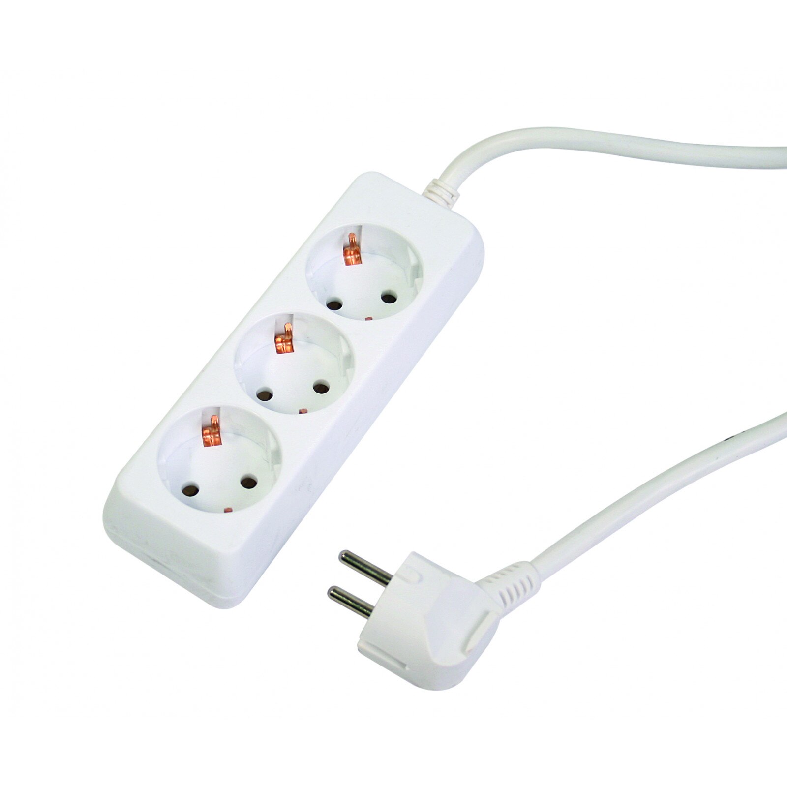 Prelungitor cu 3 prize, 1.5mx1.5mm, fara intrerupator, Makalon, 700750