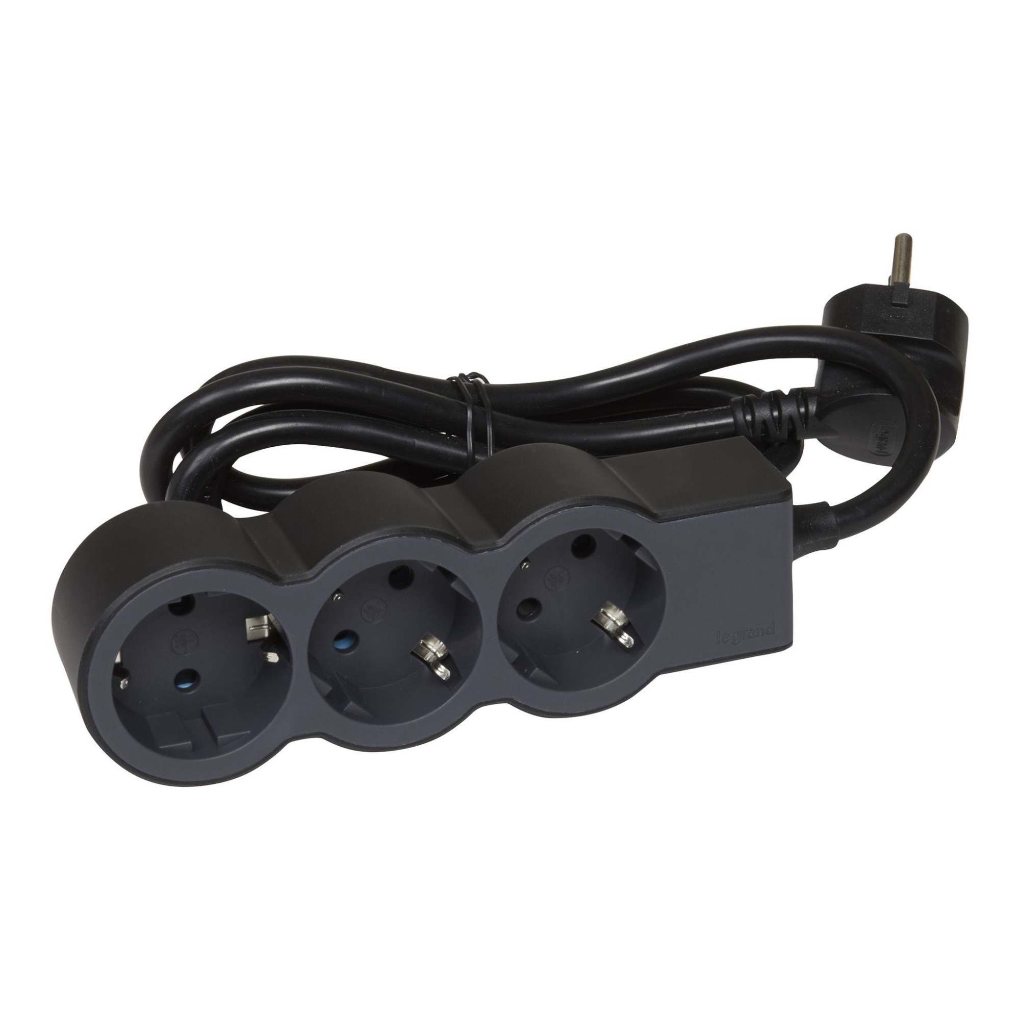 Prelungitor 3 prize, 3 m, negru, Legrand