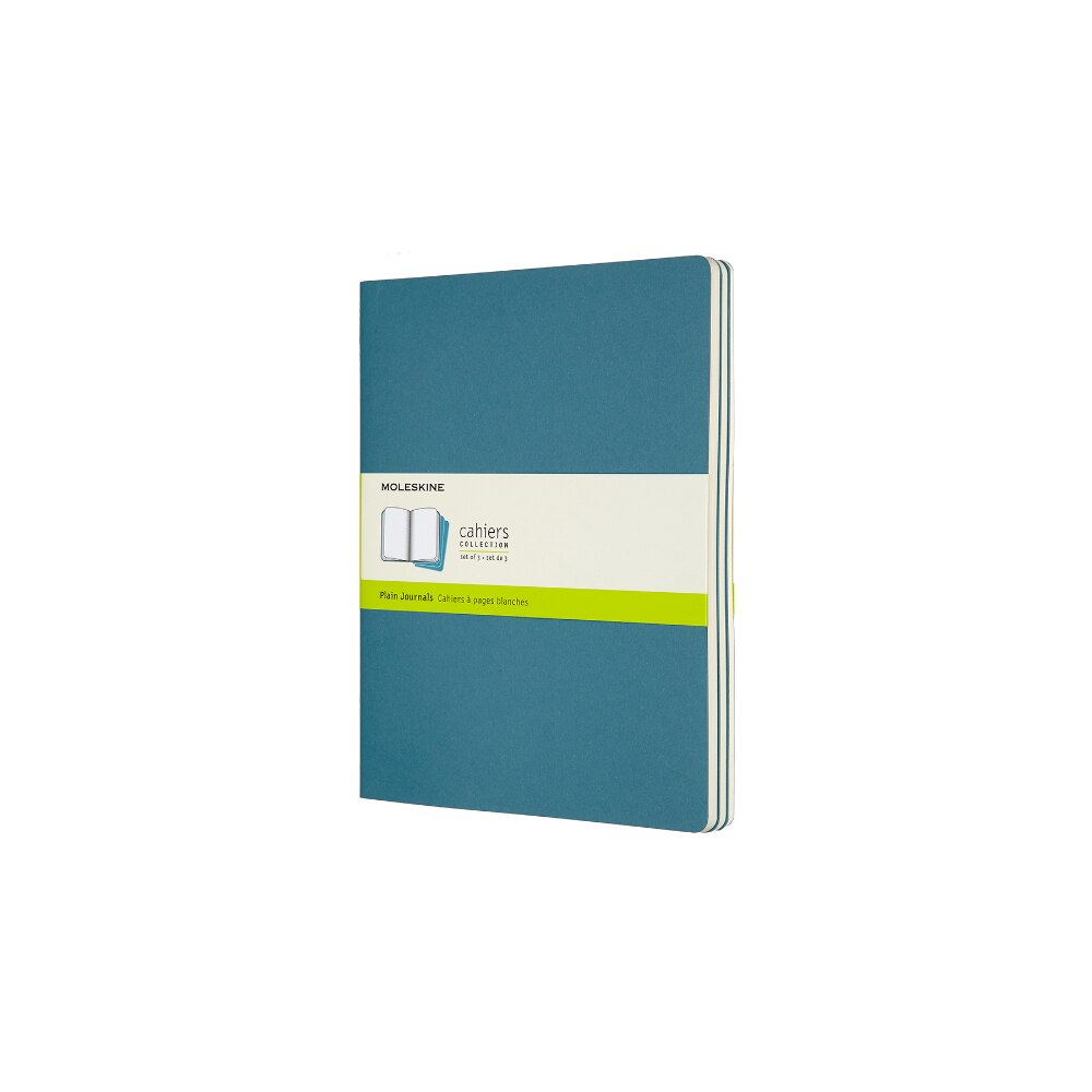 Set 3 agende Cahier, Moleskine, 19x25 cm, Albastru