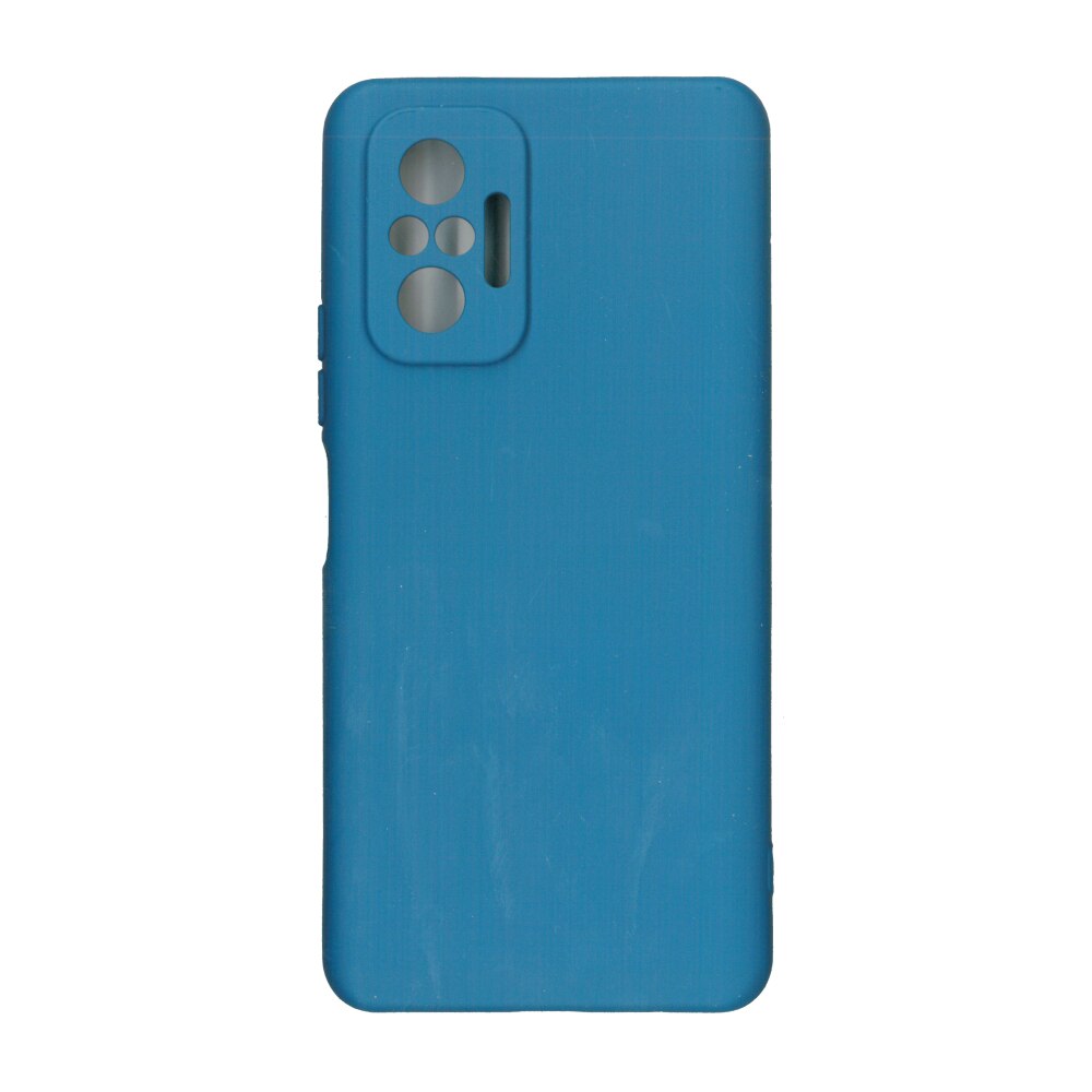 Husa Liquid din silicon mat, pentru Redmi Note 10 Pro, albastru