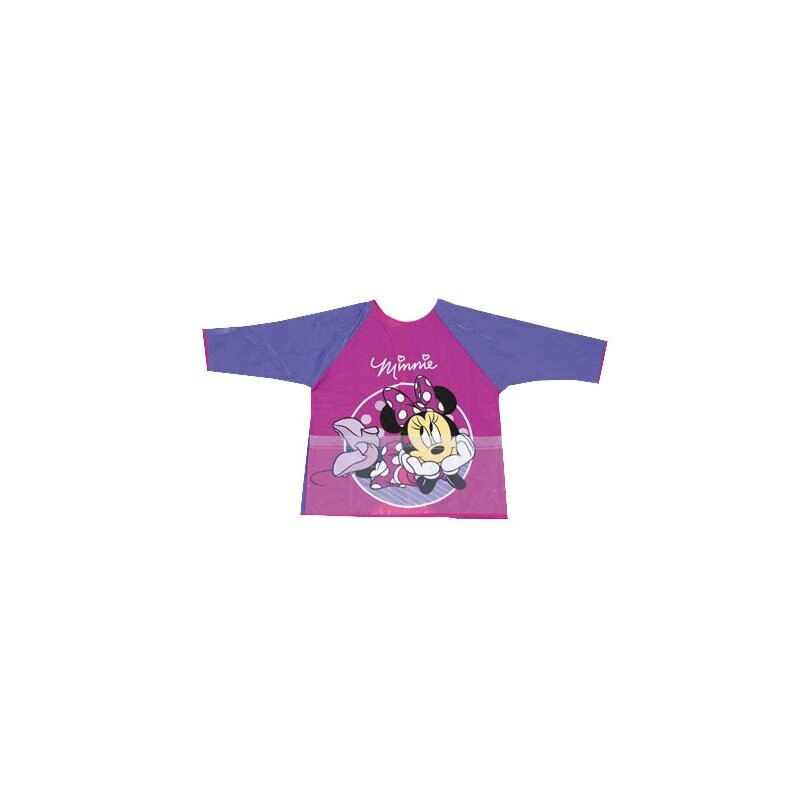 Sort protectie pictura, cu maneca, One size, Minnie, mov, 51x38cm