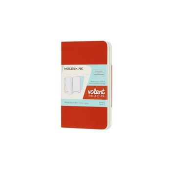 Set 2 agende Valance, Moleskine, XS, 6.5x10 cm, Rosu/Albastru Set 2 agende Valance, Moleskine, XS, 6.5x10 cm, Rosu/Albastru