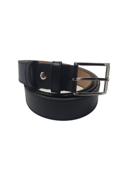 Curea de barbati piele naturala, neagra, cusatura simpla neagra, latime 3.5cm, Negru Curea de barbati piele naturala, neagra, cusatura simpla neagra, latime 3.5cm, Negru