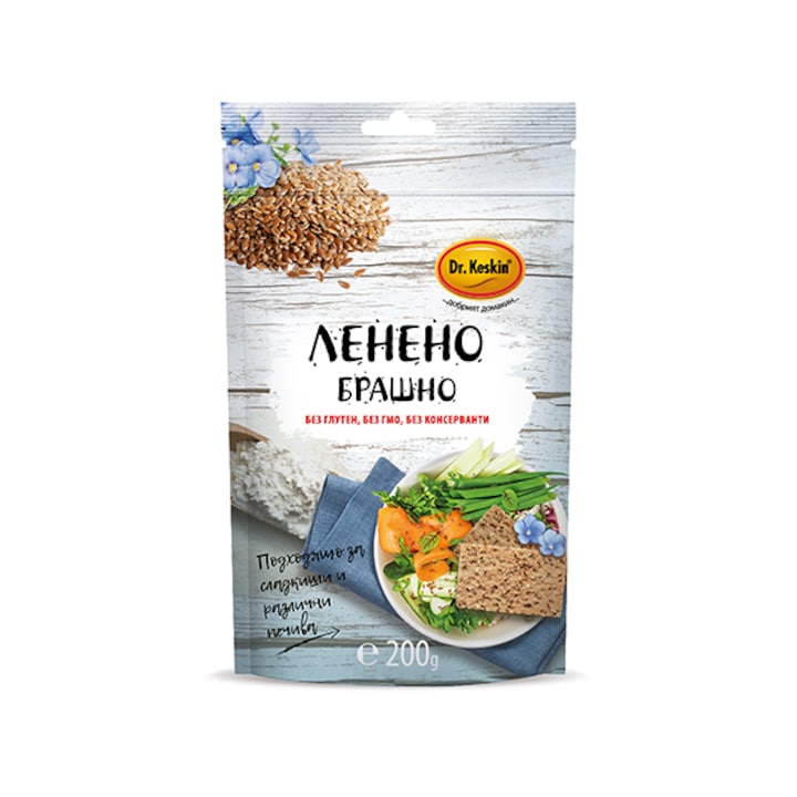 Брашно от ленено семе Д-р Кескин, 200 гр
