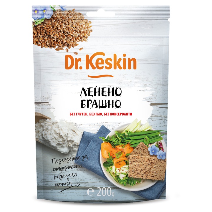 Брашно от ленено семе Д-р Кескин, 200 гр