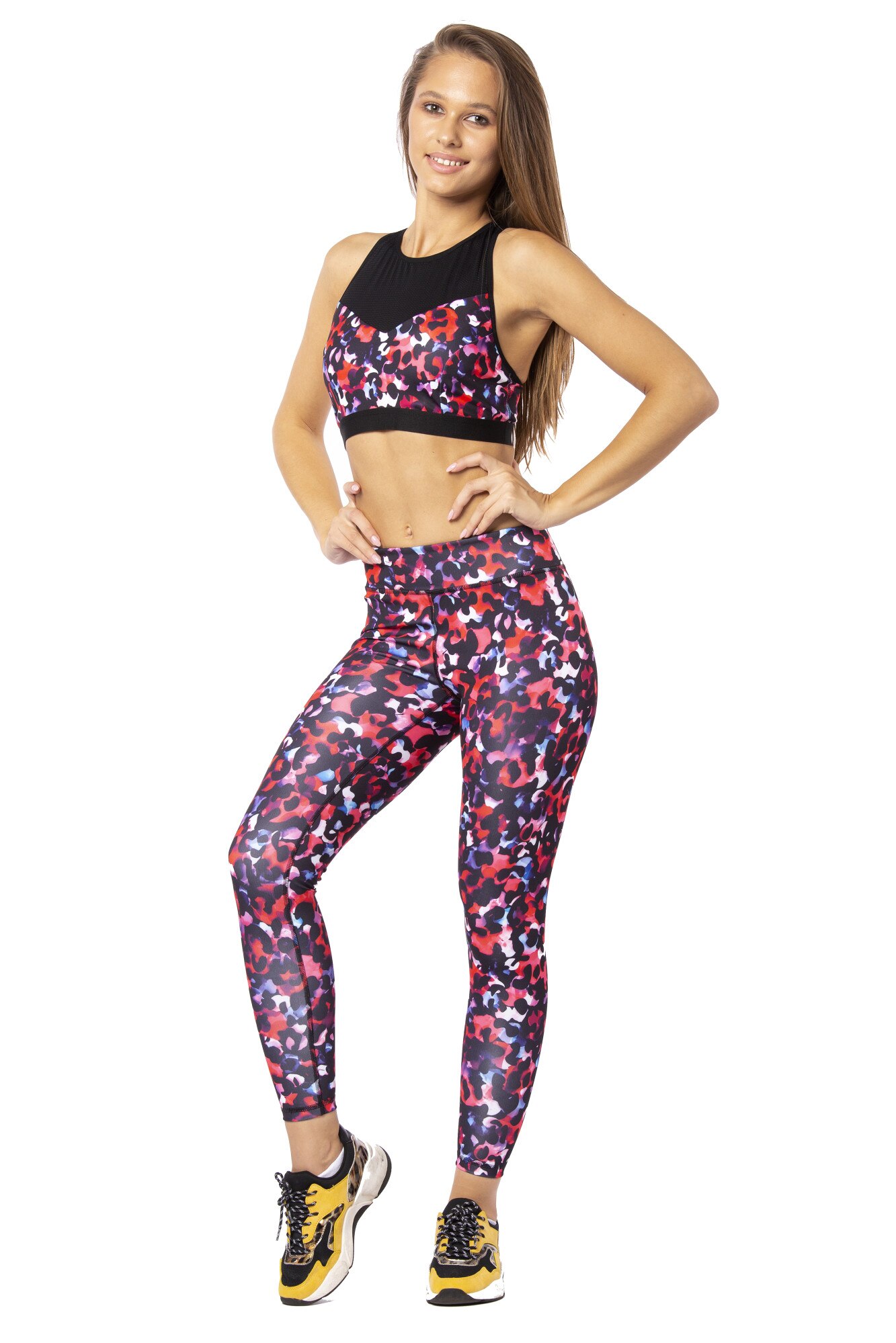 Colanti sport femei CF30, Multicolor