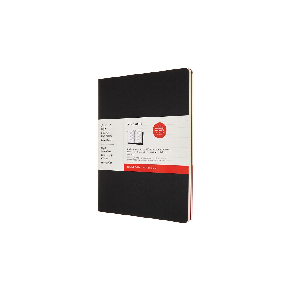 Set 2 agende Cahier, Moleskine, XXL, 21x28 cm, Negru/Rosu
