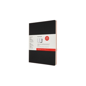 Set 2 agende Cahier, Moleskine, XXL, 21x28 cm, Negru/Rosu Set 2 agende Cahier, Moleskine, XXL, 21x28 cm, Negru/Rosu