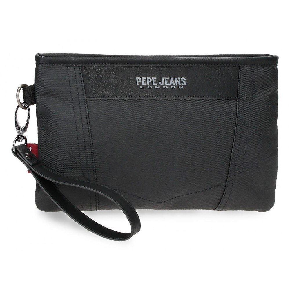 Geanta mana Pepe Jeans Paxton negru, 25x16x1 cm