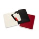 Set 2 agende Cahier, Moleskine, XL, 19X25 cm, Negru/Rosu
