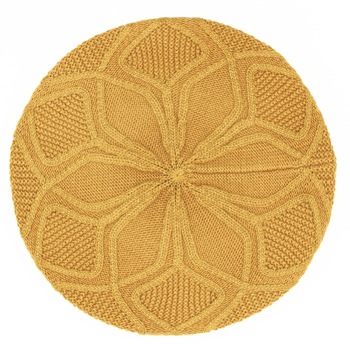 Bereta de dama, tricotata, 70% acrylic 30% casmir, Galben mustar cu sclipici - BSC309 Bereta de dama, tricotata, 70% acrylic 30% casmir, Galben mustar cu sclipici - BSC309