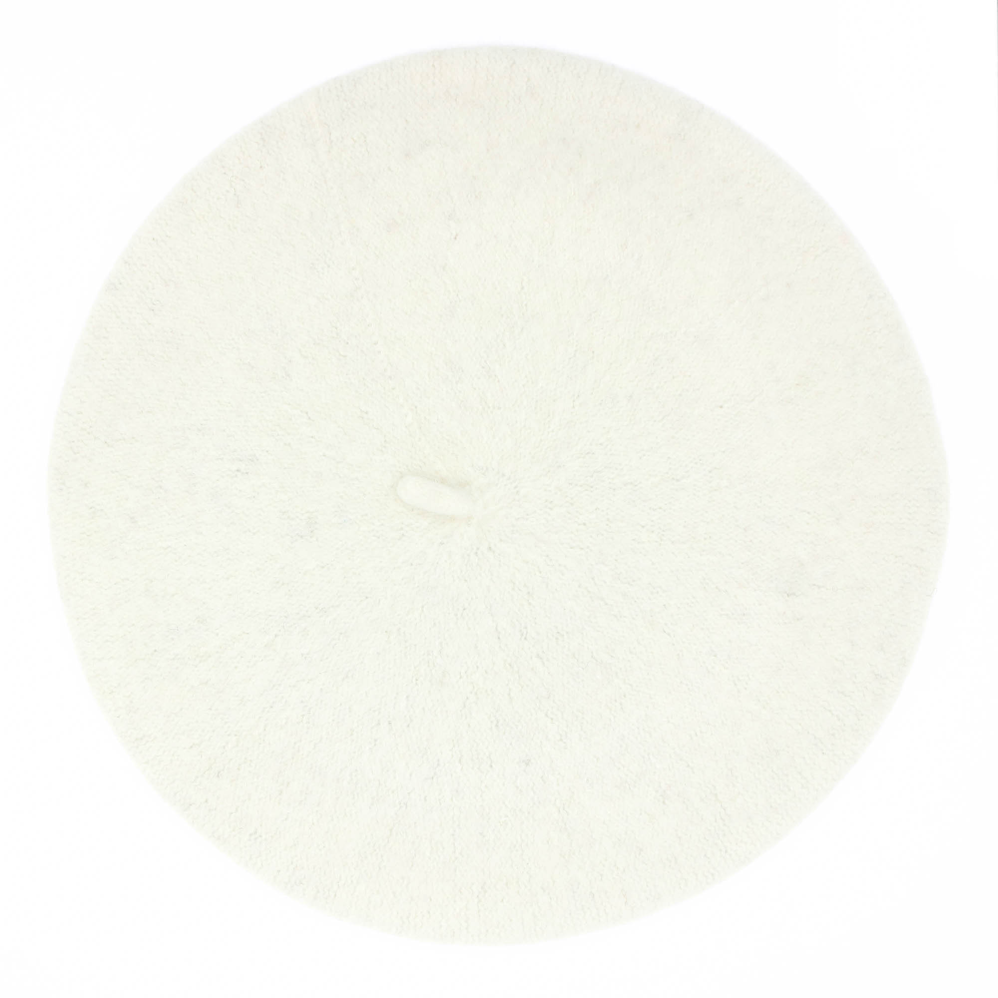 Bereta de dama, Alb, 100% lana - BSC299