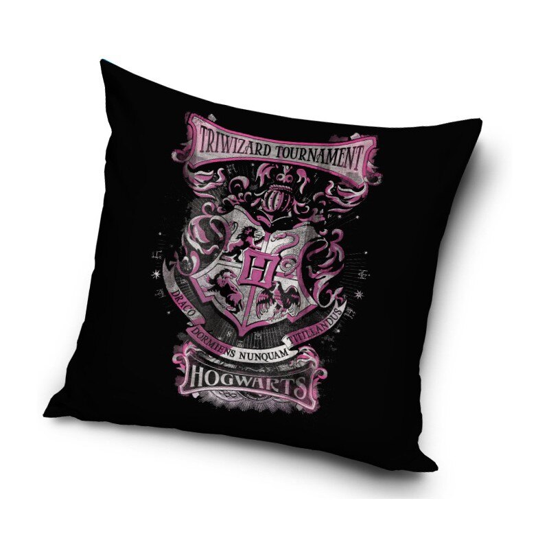 Fata De Perna Harry Potter Hogwarts Logo V4 , 40x40cm, Multicolor