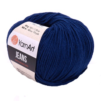 Fir Textil Yarn Art Jeans 54,pentru crosetat si tricotat, acril, bleumarin, 160 m Fir Textil Yarn Art Jeans 54,pentru crosetat si tricotat, acril, bleumarin, 160 m