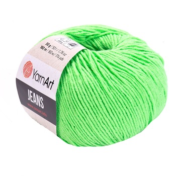 Fir Textil Yarn Art Jeans 60,pentru crosetat si tricotat, acril, verde, 160 m Fir Textil Yarn Art Jeans 60,pentru crosetat si tricotat, acril, verde, 160 m