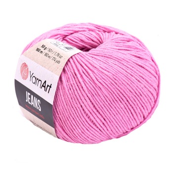 Fir Textil Yarn Art Jeans 20,pentru crosetat si tricotat, acril, roz, 160 m Fir Textil Yarn Art Jeans 20,pentru crosetat si tricotat, acril, roz, 160 m