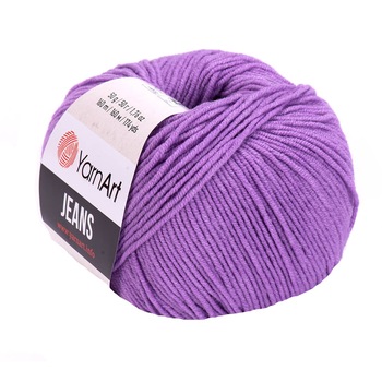 Fir Textil Yarn Art Jeans 72,pentru crosetat si tricotat, acril, mov, 160 m Fir Textil Yarn Art Jeans 72,pentru crosetat si tricotat, acril, mov, 160 m