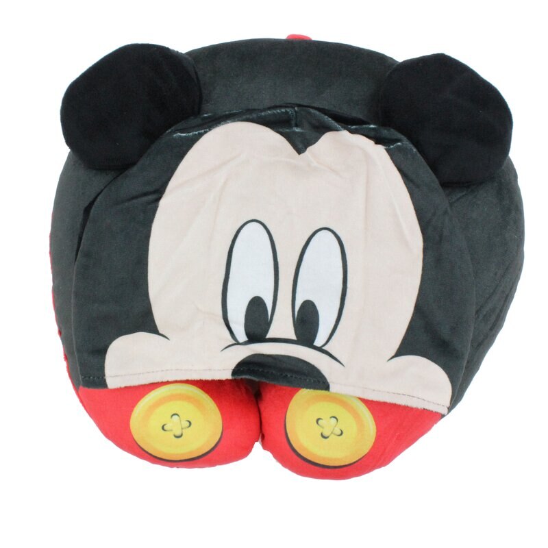Perna pentru gat din poliester, Mickey Mouse, neagra, 33 cm