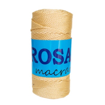 Bobina fir pretricotat Rosa Macrame 805 , tip snur, 100%, polipropilena, 100 g/bobina, lungime bobina 11 cm, lungime fir 150m, culoare auriu Bobina fir pretricotat Rosa Macrame 805 , tip snur, 100%, polipropilena, 100 g/bobina, lungime bobina 11 cm, lungime fir 150m, culoare auriu