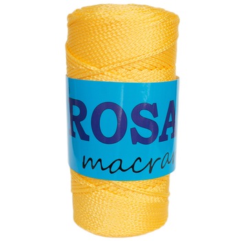 Bobina fir pretricotat Rosa Macrame 216 , tip snur, 100%, polipropilena, 100 g/bobina, lungime bobina 11 cm, lungime fir 150m, culoare galben lamaie Bobina fir pretricotat Rosa Macrame 216 , tip snur, 100%, polipropilena, 100 g/bobina, lungime bobina 11 cm, lungime fir 150m, culoare galben lamaie