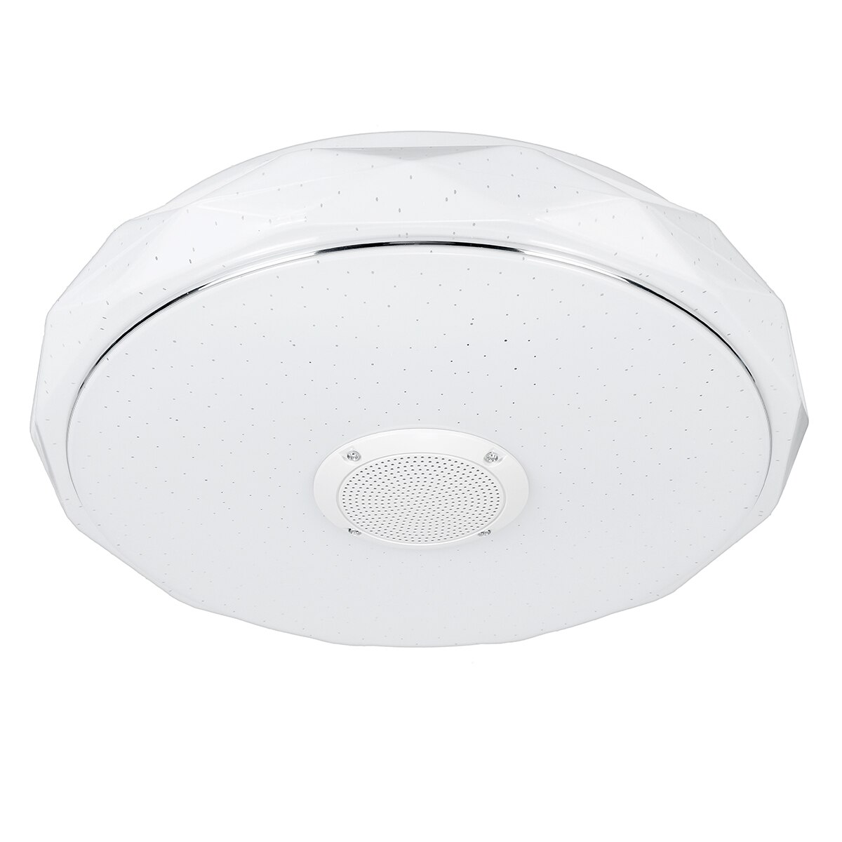 Plafoniera LED RGB cu Dimmbar, Insma, 36W, telecomanda, Bluetooth, 7 culori, difuzor incorporat, alb