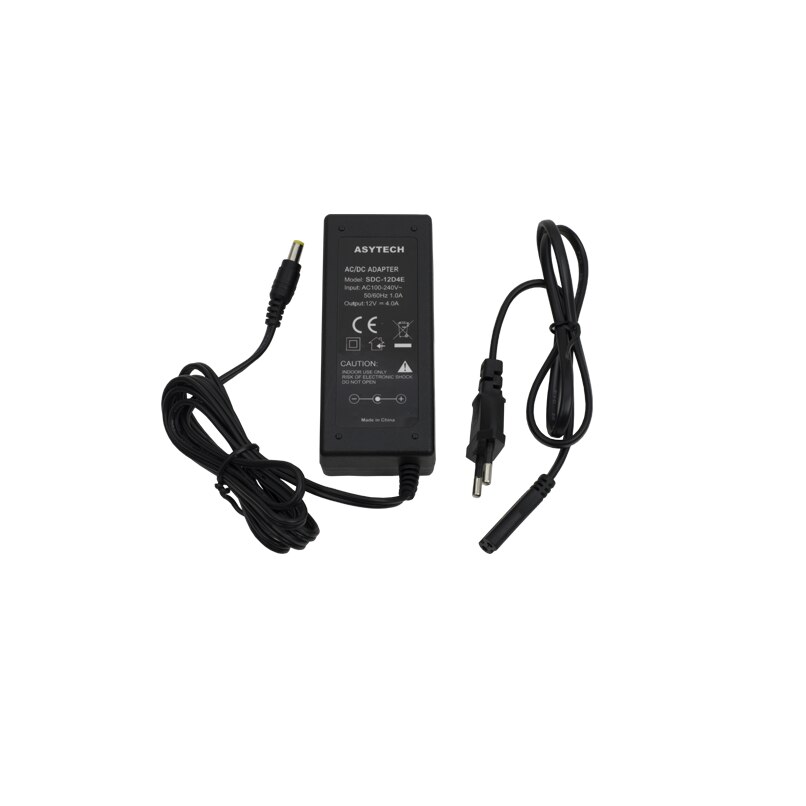 Sursa de alimentare 12V 4A Asytech, recomandata pentru camere de supraveghere, mufa 5.5×2.1mm