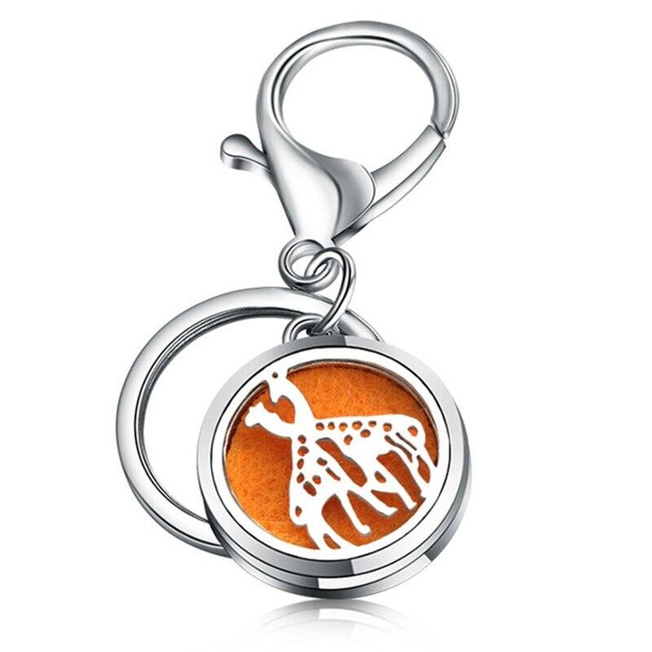 Breloc aromaterapie, difuzor pentru uleiuri esentiale V32