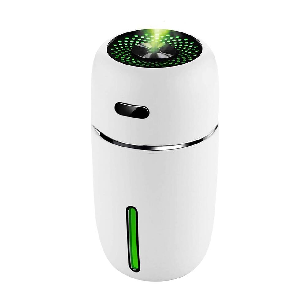 Difuzor de ulei esential, aromaterapie, purificator de aer, rezervor 200ML, cu iluminat, Alb