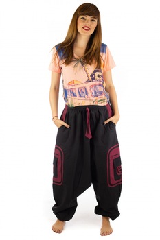 Salvari Ucca din bumbac Square, Negru, marimea L/XL Salvari Ucca din bumbac Square, Negru, marimea L/XL