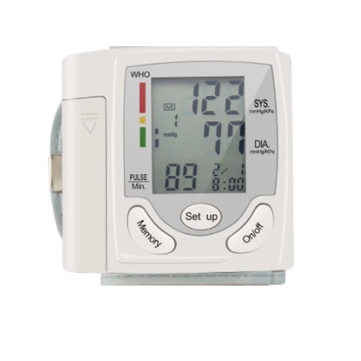 Digitális vérnyomás- és pulzusmérő csuklóra
