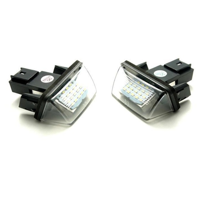 Set lampi led fara eroare numar inmatriculare Peugeot 206,207,406