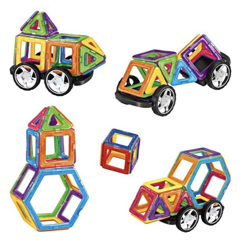 Set de constructie magnetic - 46 bucati