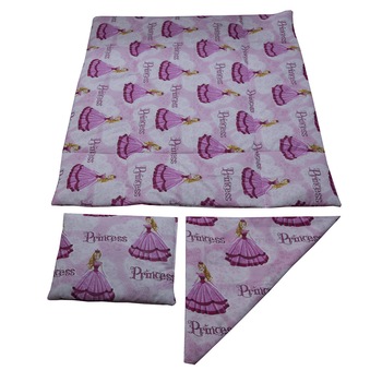 Set 3 piese cu pilota 75x100 cm, Model 12058 Princess Roz Set 3 piese cu pilota 75x100 cm, Model 12058 Princess Roz