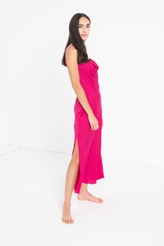 Yamamay, Camasa de noapte maxi cu detaliu din dantela, Fucsia Yamamay, Camasa de noapte maxi cu detaliu din dantela, Fucsia