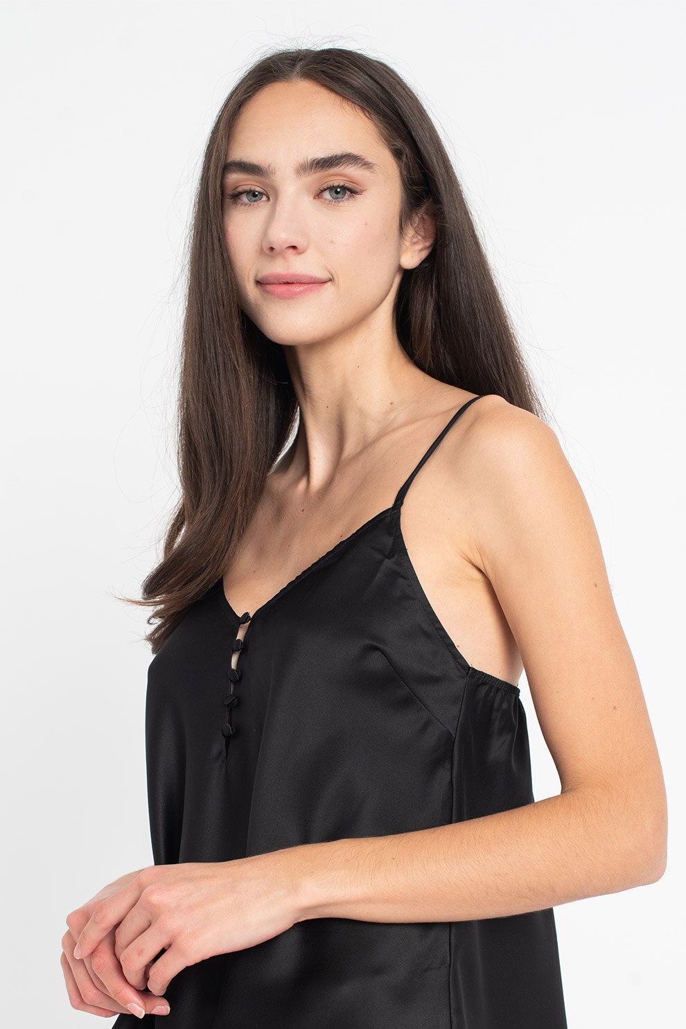 Yamamay, Top de pijama din satin, Negru