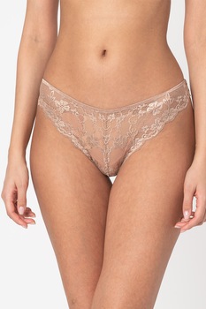 Yamamay, Chiloti brazilieni de dantela, Taupe, L Yamamay, Chiloti brazilieni de dantela, Taupe, L