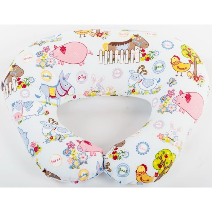 Perna pentru alaptare cu husa din bumbac Ferma animalelor