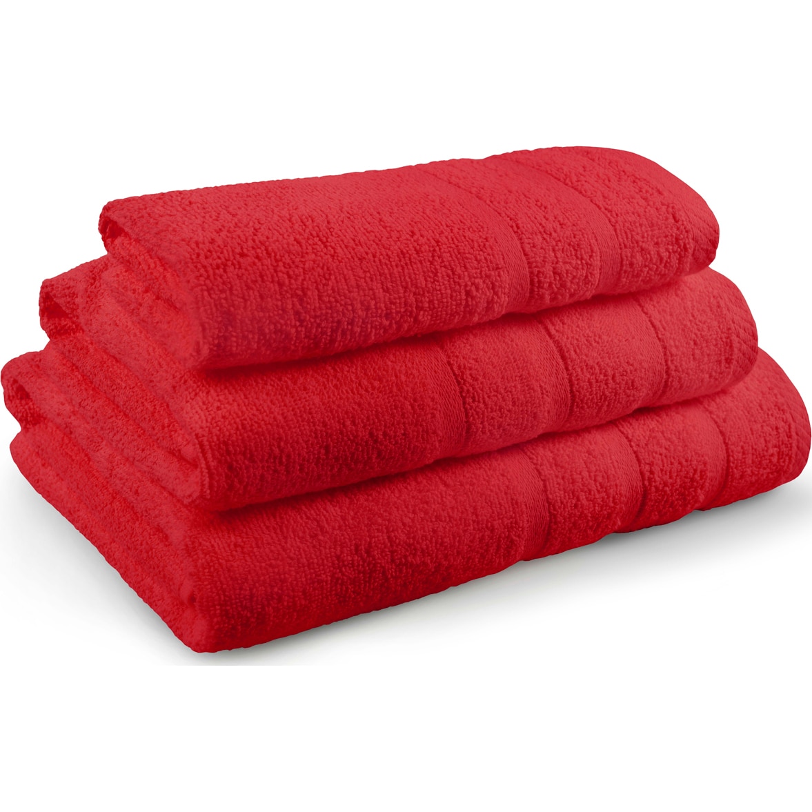 Set 3 prosoape Pearl Dilios, 100% bumbac, 400 GSM, 30x50 / 50x90 / 70x140 cm, rosu