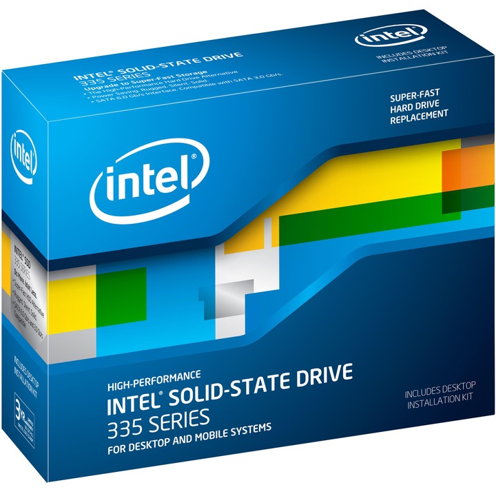 Intel Solid State Drive (SSD) 335 Series, 180GB, SATA III, 2.5''