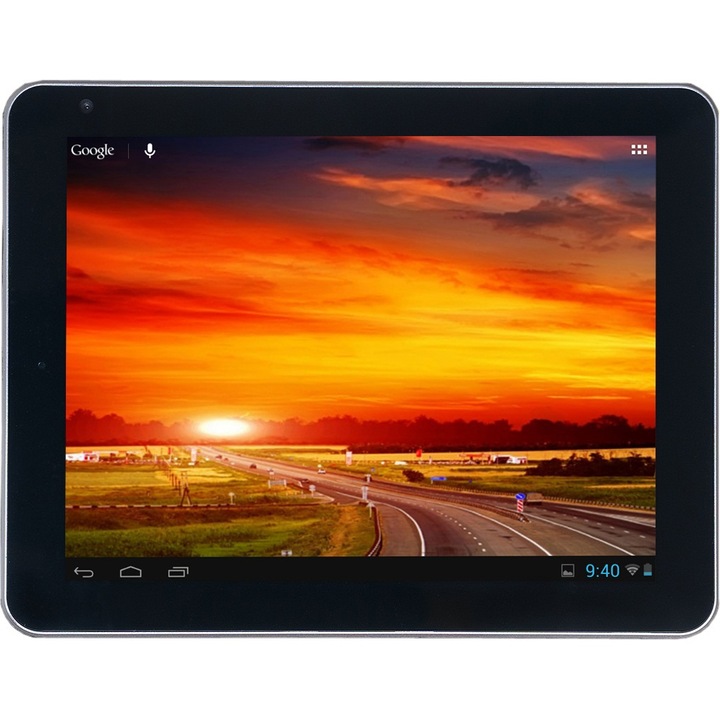 Tableta Evolio ARIA Mini cu procesor Rockchip Dual-Core 1.5GHz, 8", Display IPS HD, 1GB DDR3, 8GB, Multi-Touch, GPS, Wi-Fi, Bluetooth, Android 4.1 Jelly Bean, Dark Grey